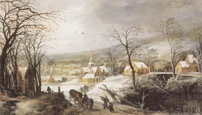 Joos de Momper Winter Landscape (mk08) France oil painting art